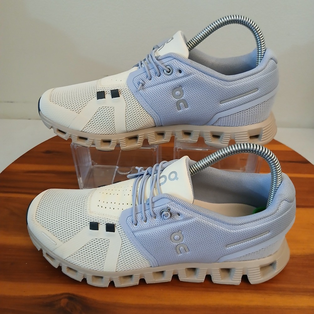 On Cloud 5 Womens 7.5 Nimbus Moon White Running Shoes Sneakers 59.98015